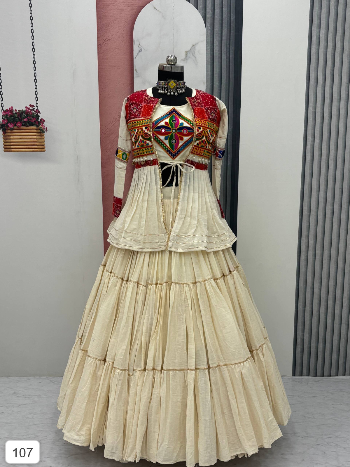 ?Launching Navratri Special Gamathi Work Lehenga choli D.29