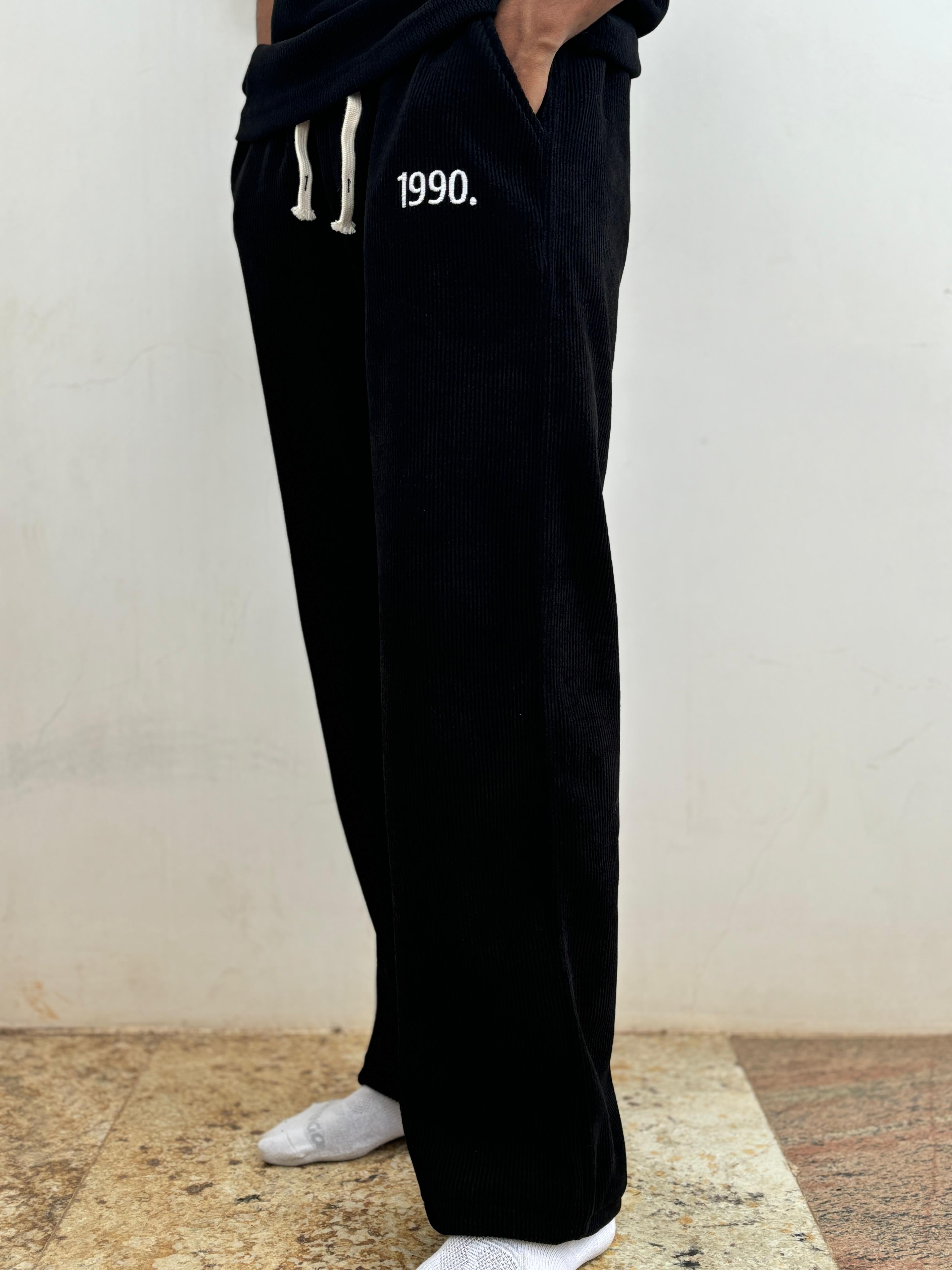 Black 1990 corduroy Trousers