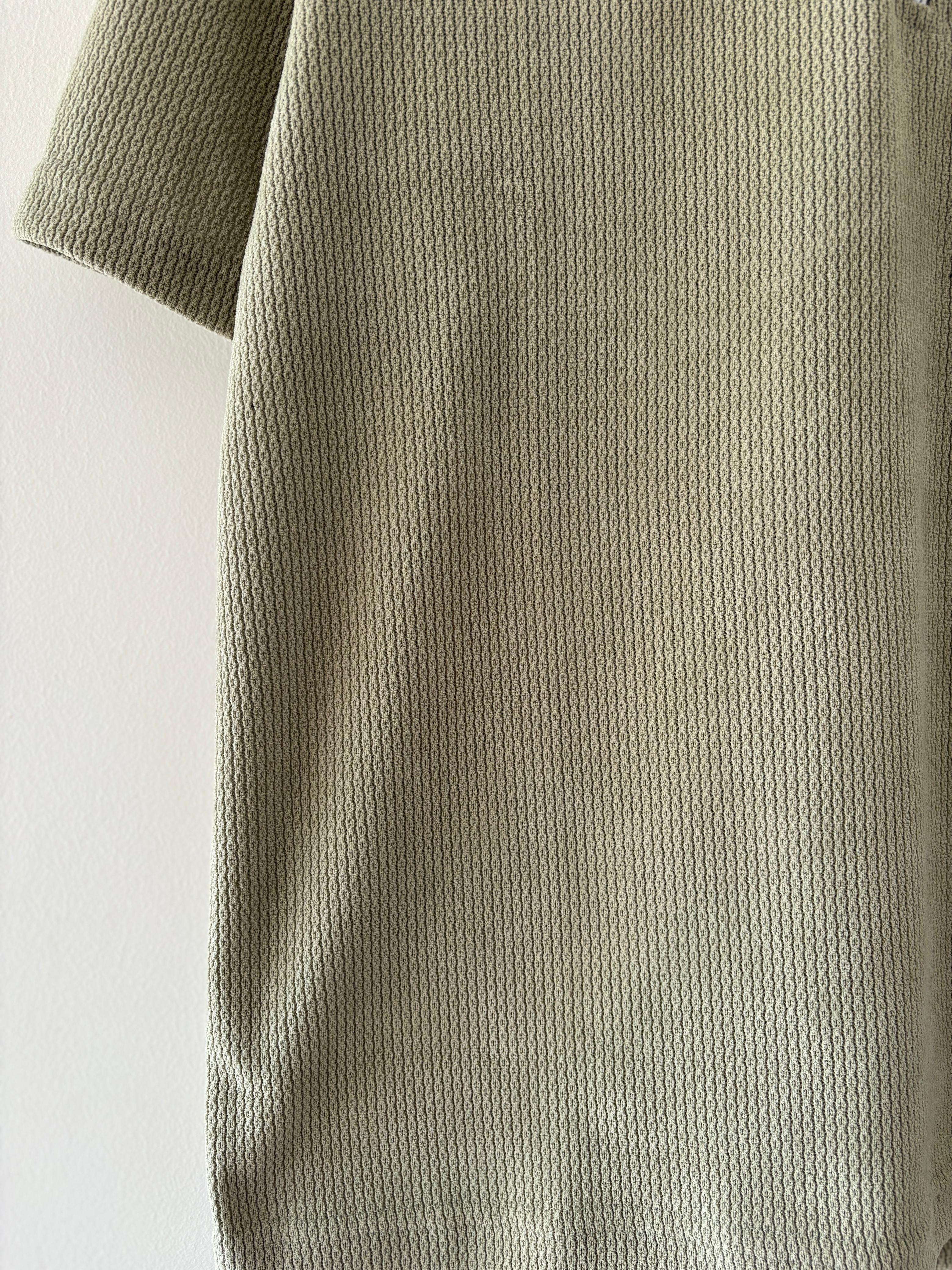 Sage drift Half-zip polo Tee