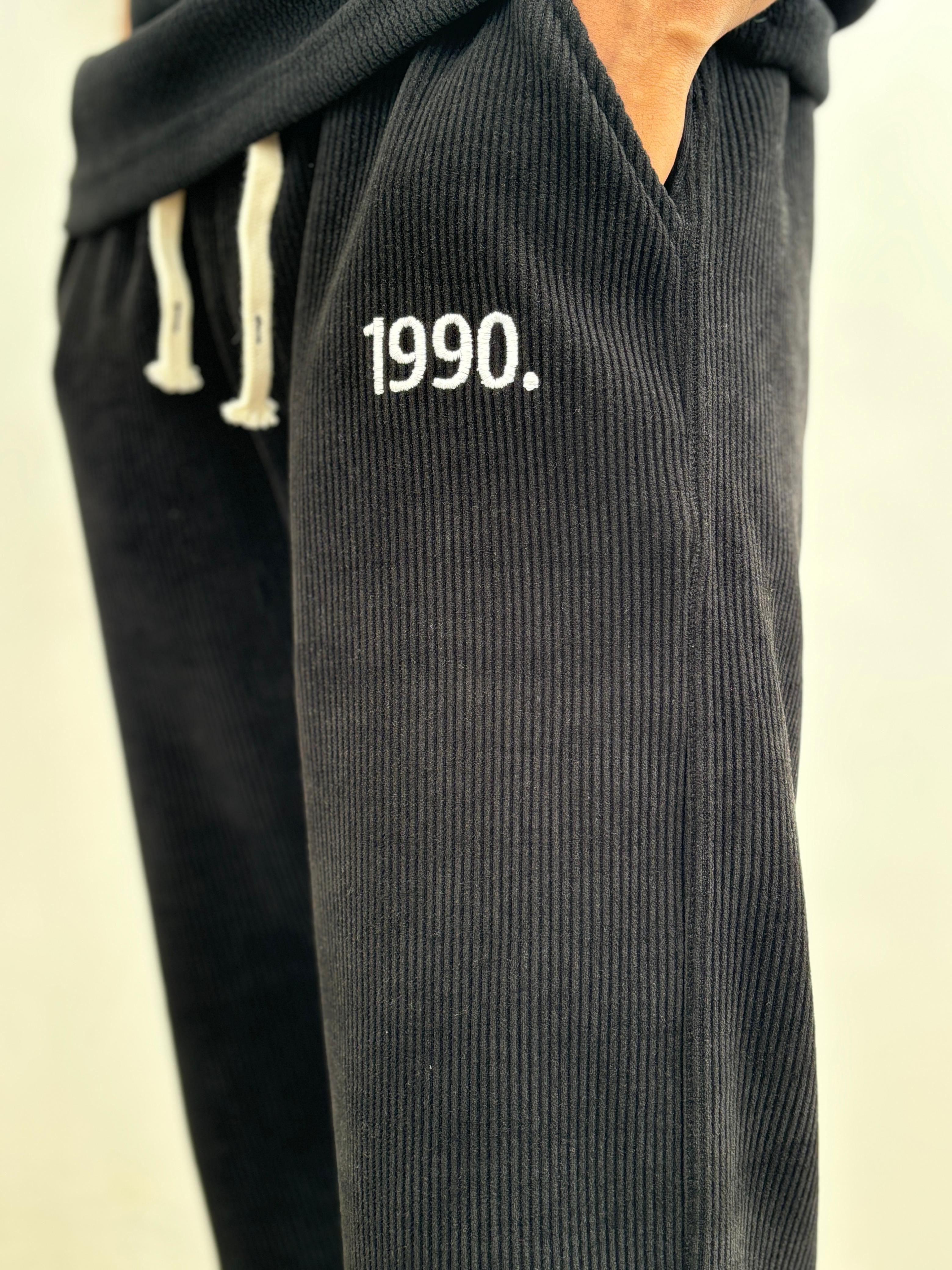 Black 1990 corduroy Trousers