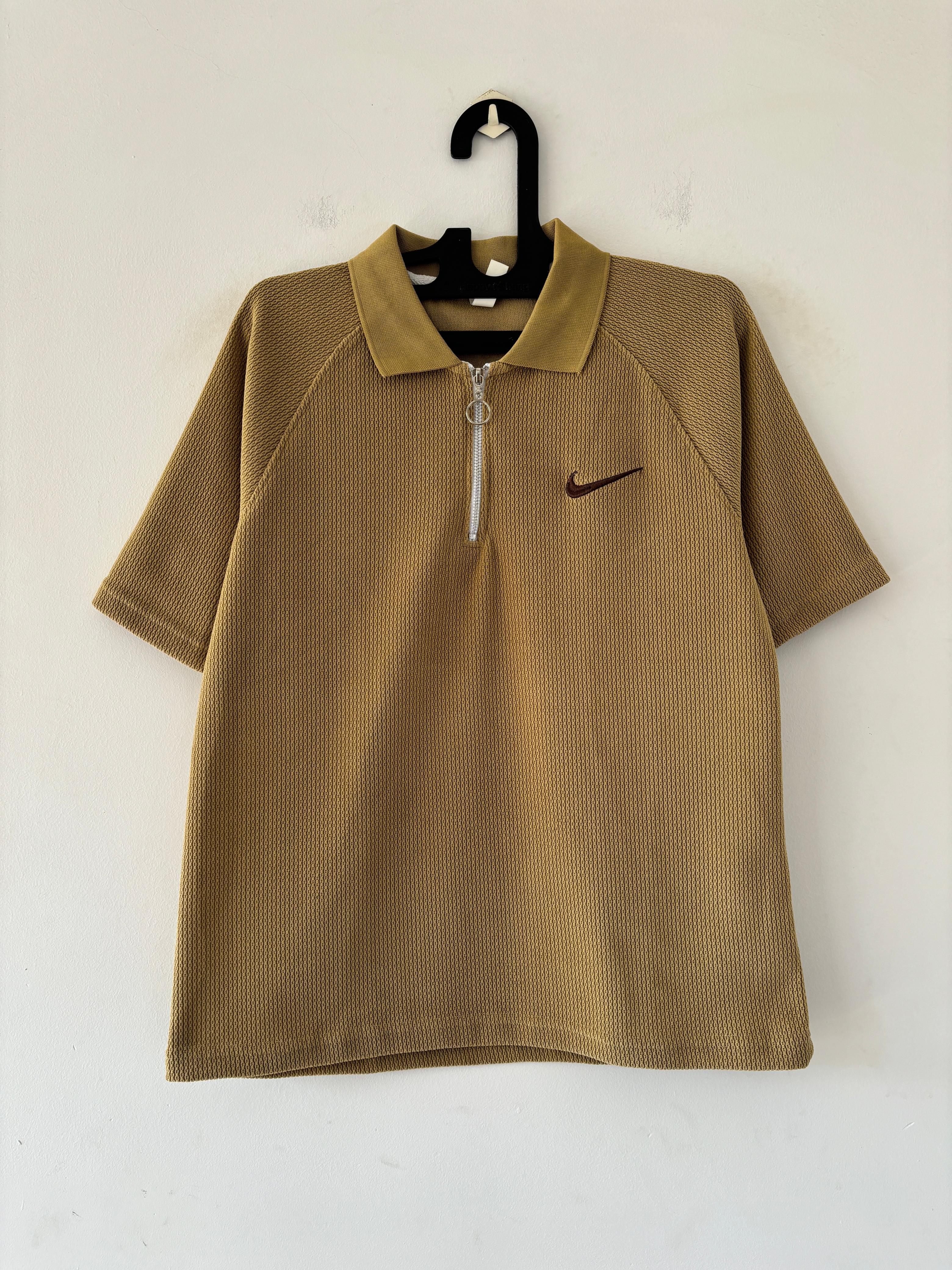 Golden Half-zip polo Tee