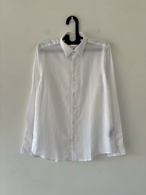 White linen shirt