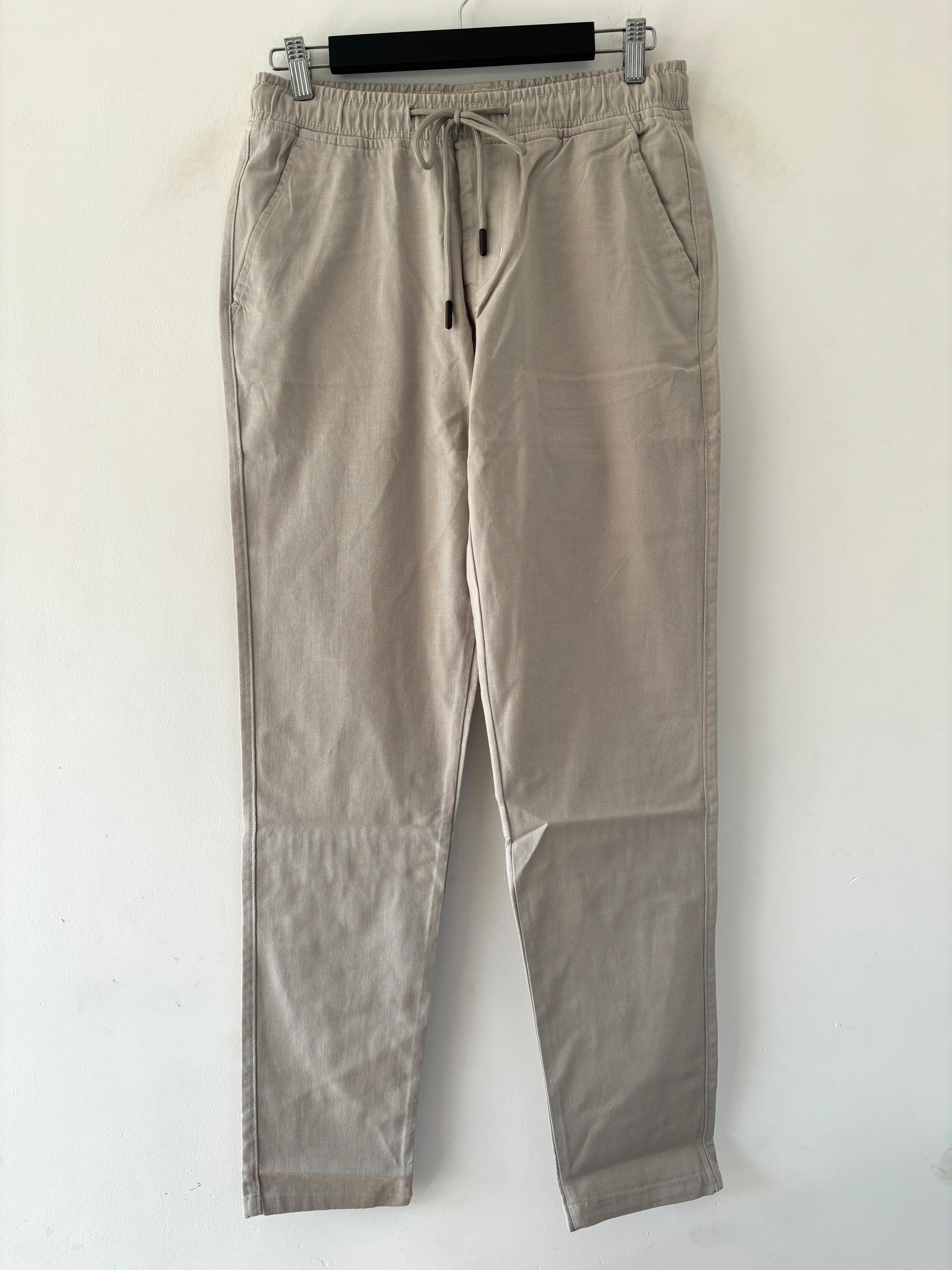 Cream linen pants