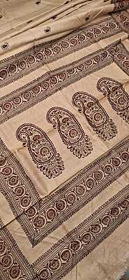 Beige & Maroon Pure Tassar Silk Saree Beige & Maroon Pure Tassar Silk Saree