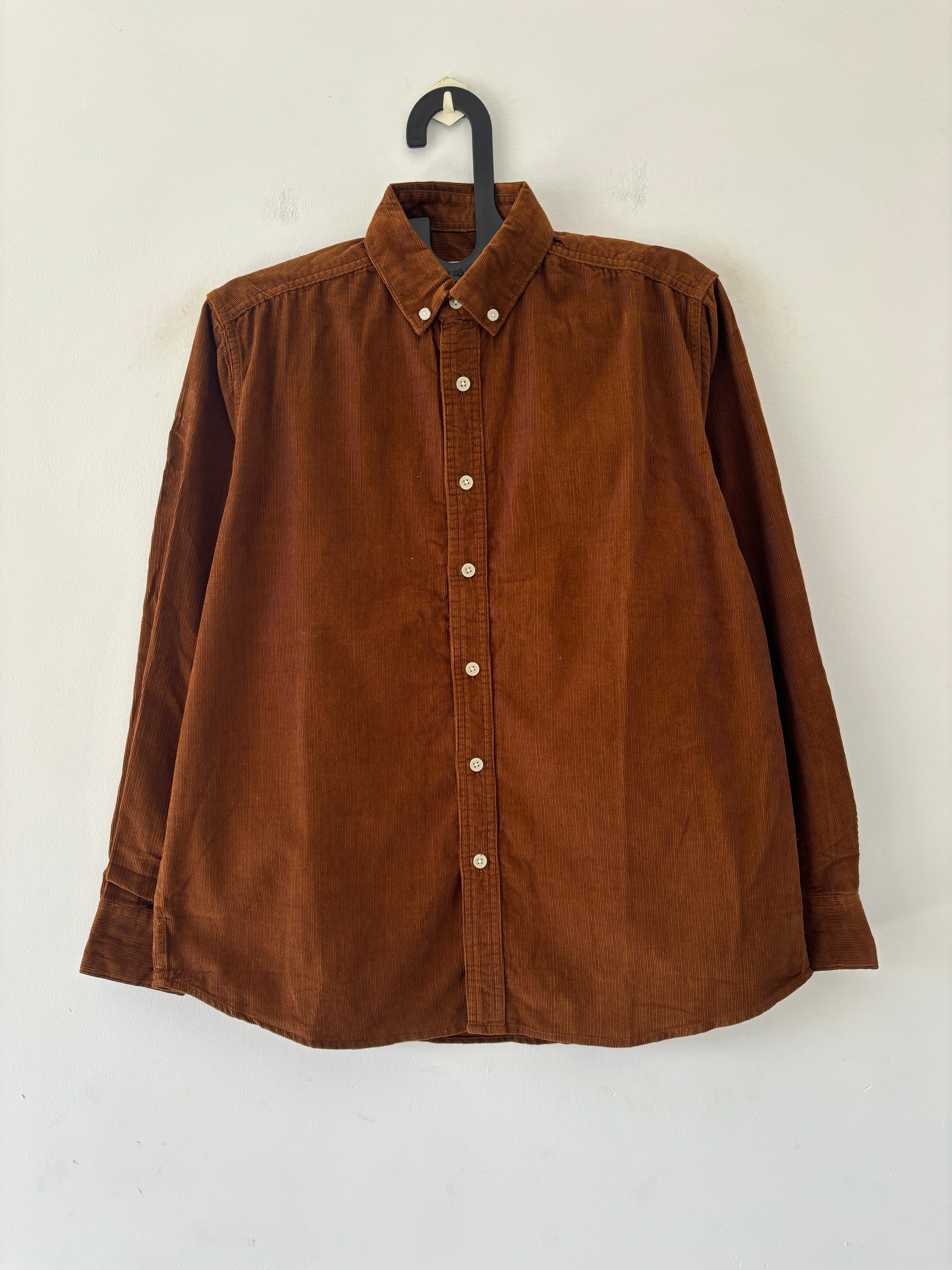Classic rust corduroy shirt