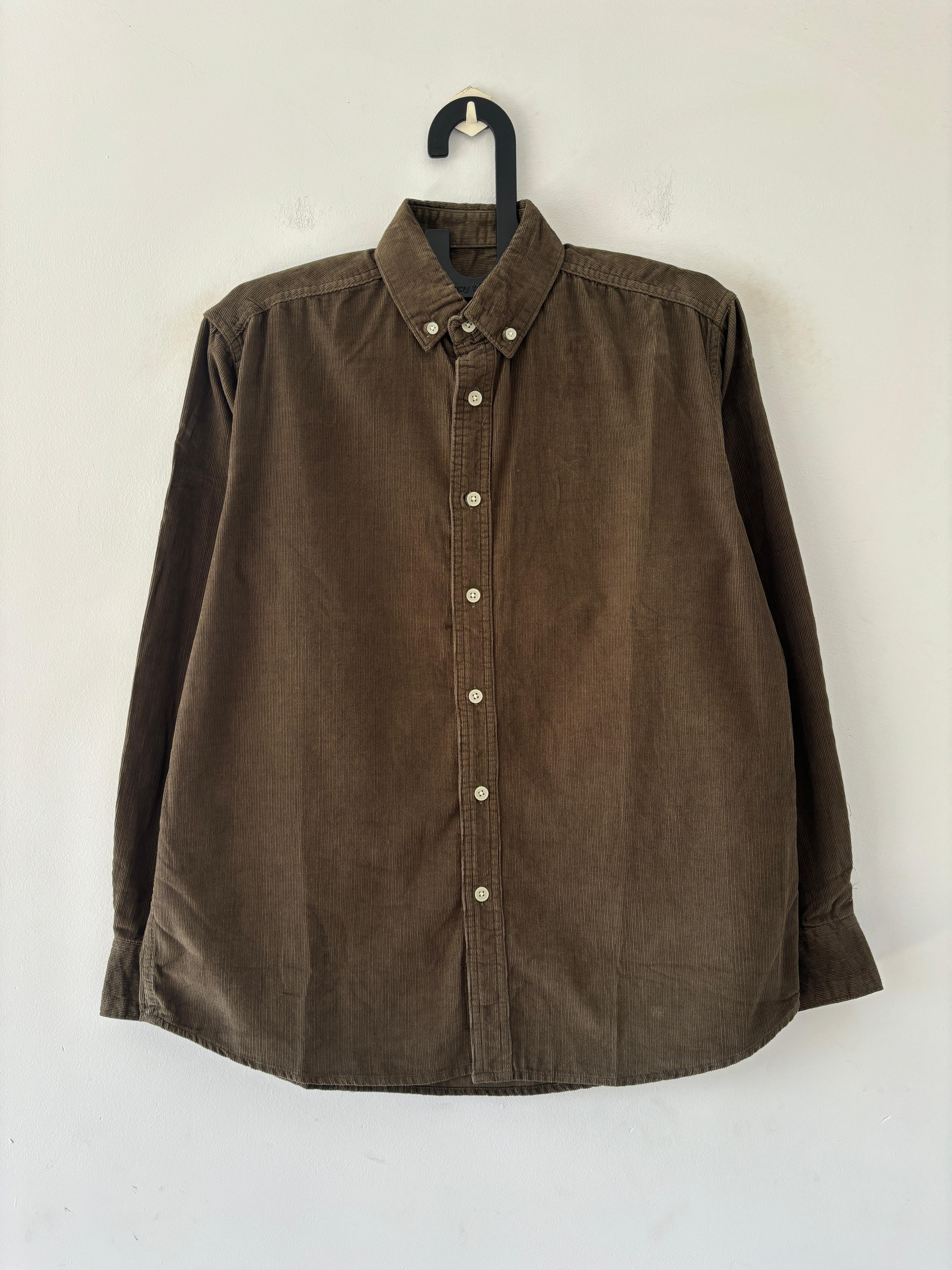 Classic olive corduroy shirt