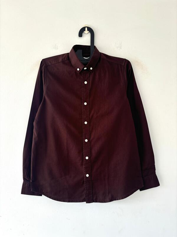 Coffee brown solid shirt