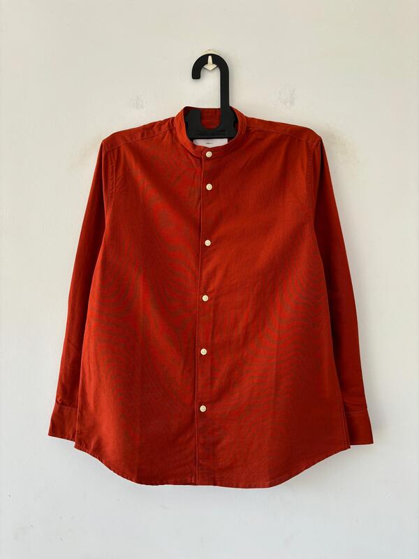 Rust aura mandarin shirt