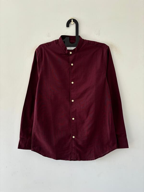 Wine charm mandarin shirt