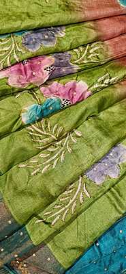 Pure tassar hand painted katdana work Pure tassar hand painted katdana work