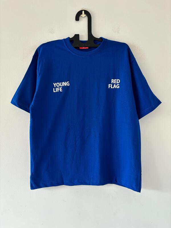 Royal blue oversized tee