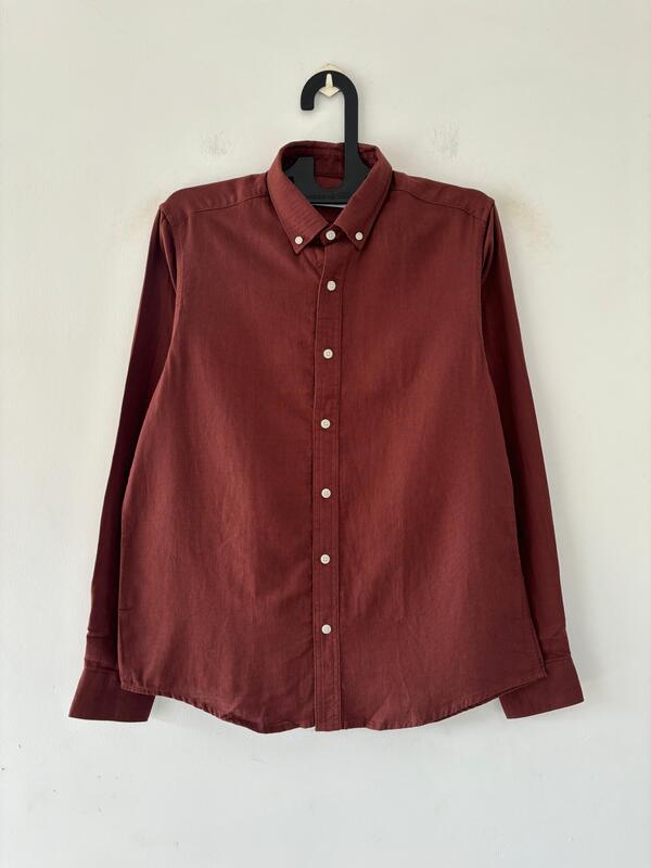 Terracotta linen shirt