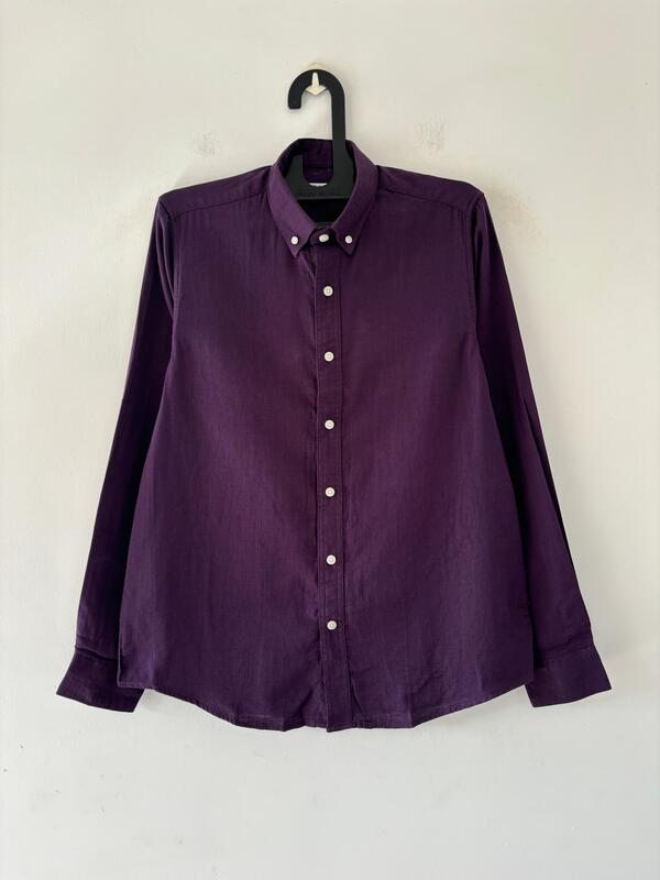 Royal purple linen shirt