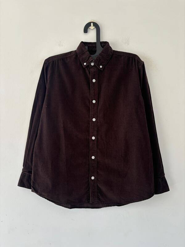 Coffee brown corduroy shirt