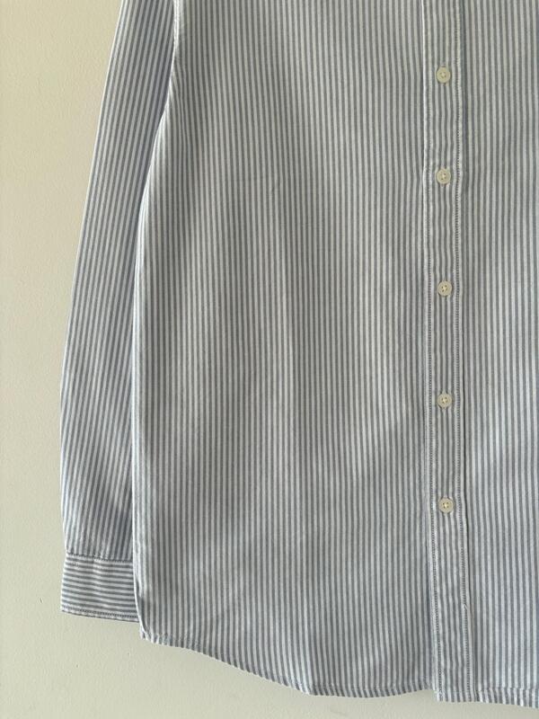 Ash grey oldmoney stripes shirt