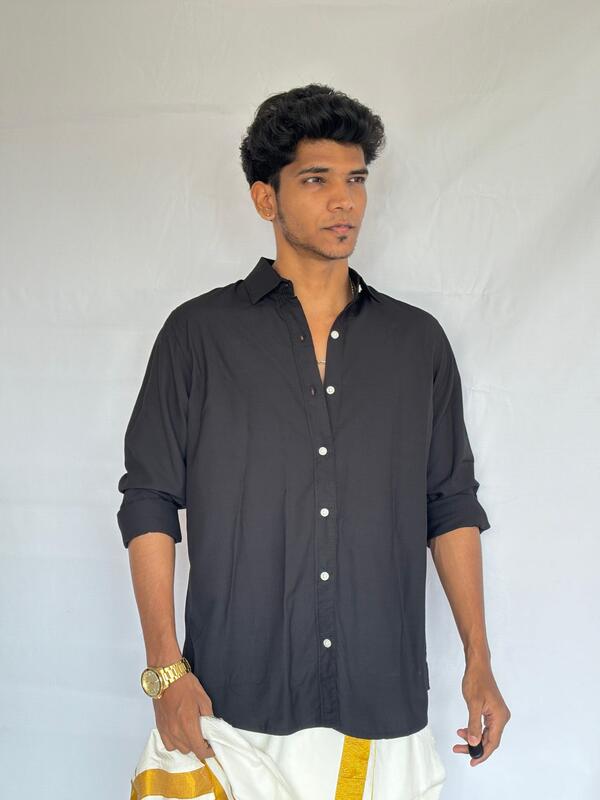 Coal dust linen shirt