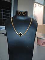 Anti Tarnish Chain and Earring Combo for Trendy Girls
