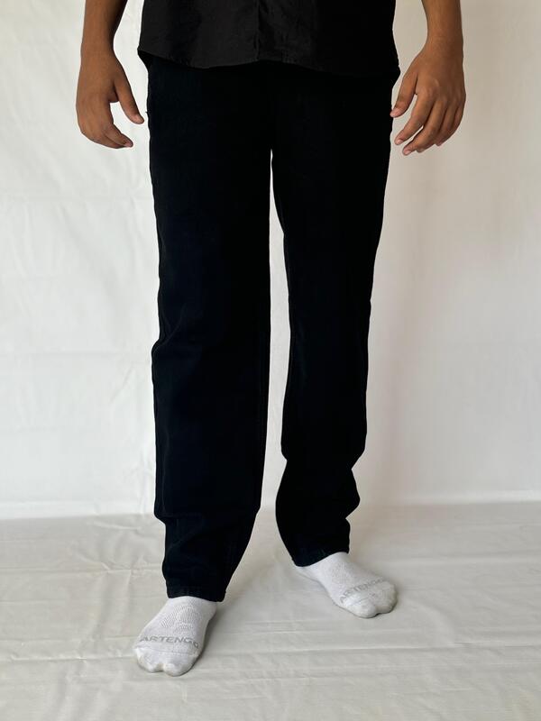 Jet black Momfit jean