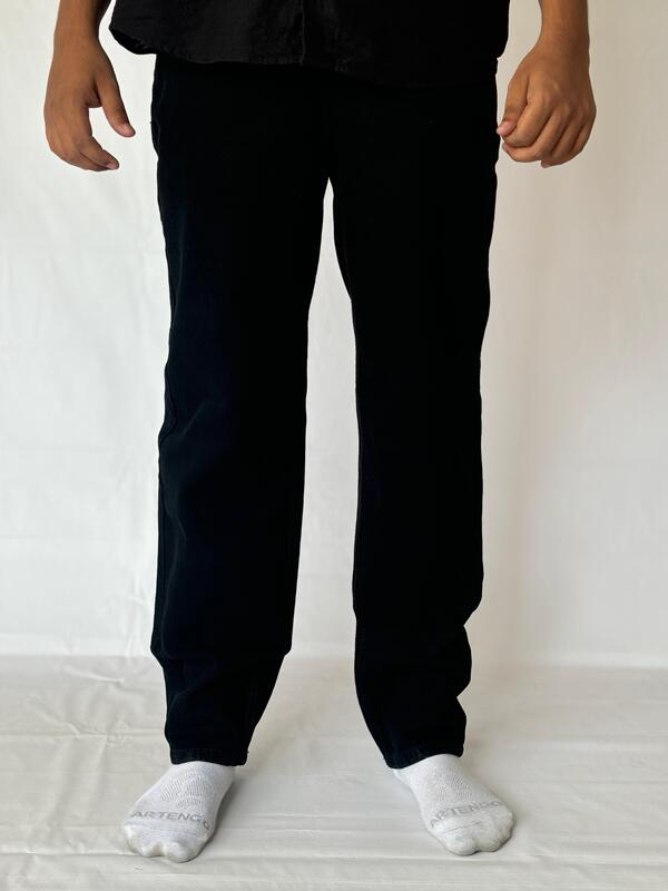 Jet black Momfit jean