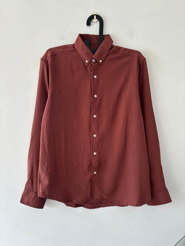 Rust crushed shirt