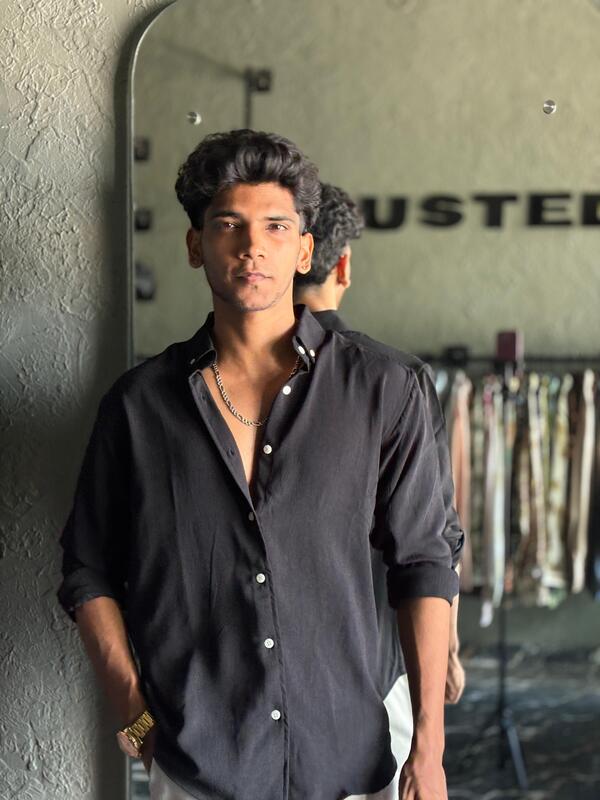Black crushed shirt