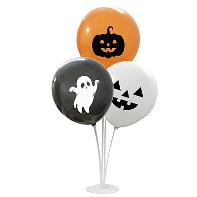 Halloween Balloons & Banner Set – 21pcs | Spooky Party Decorations, Pumpkin, Ghost & Bat Printed Balloons for Halloween Decor