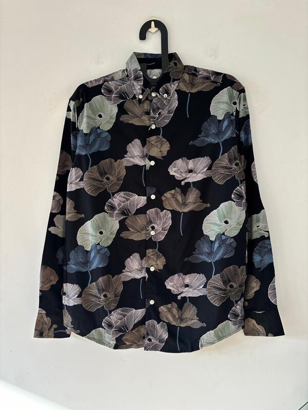Midnight bloom printed shirt