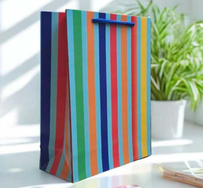 Gift Bag - Colorful Stripes