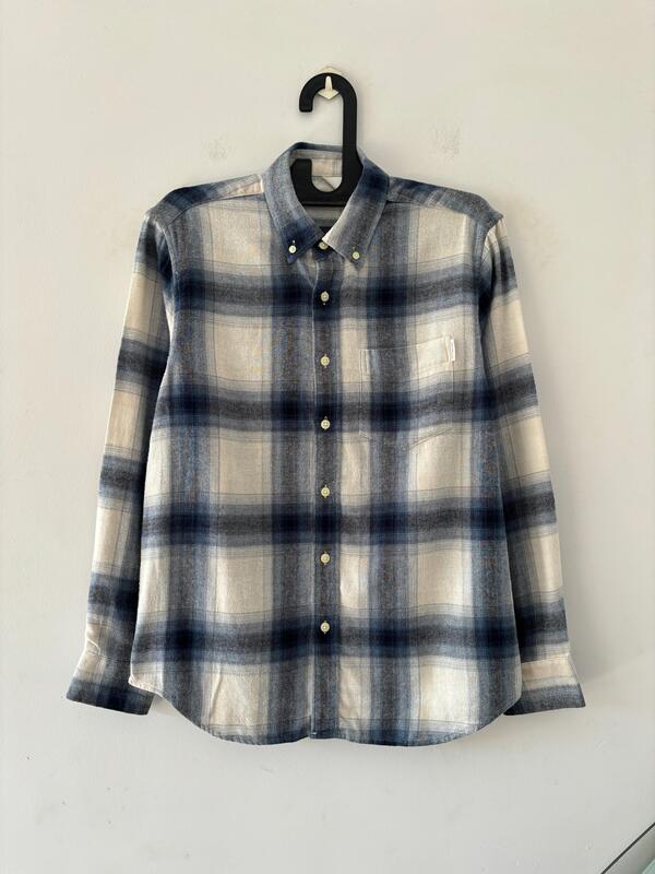 Navy mist flannels