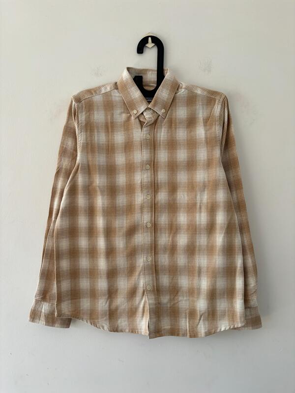 Sand faded flannels