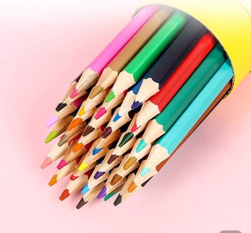 Pencil Colors (24 pcs - Round box)