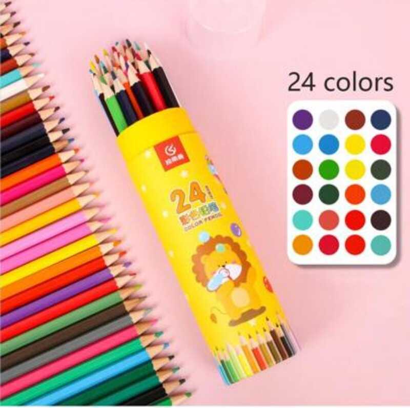Pencil Colors (24 pcs - Round box)