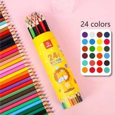 Pencil Colors (24 pcs - Round box)
