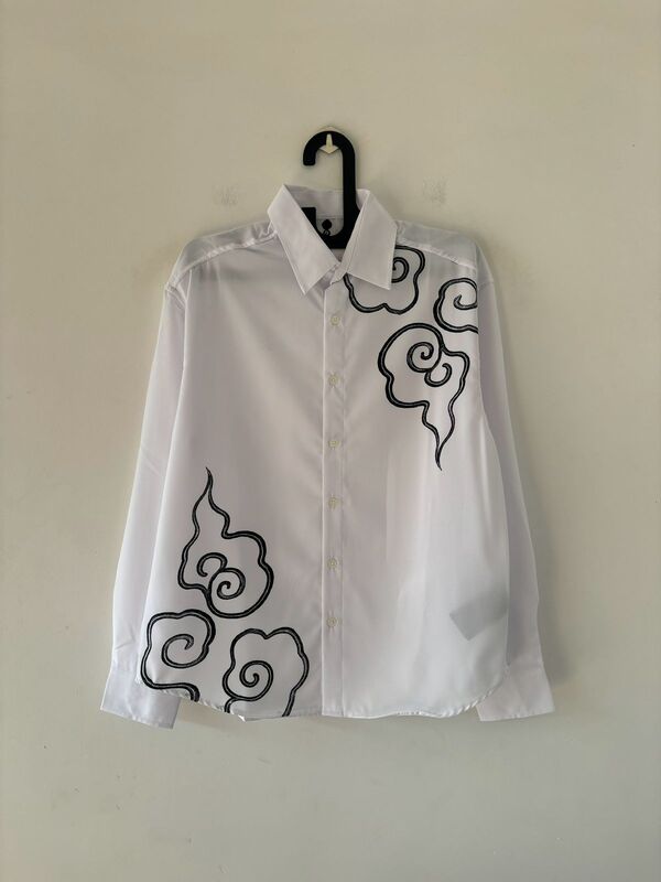 Ivory white cloud swirl