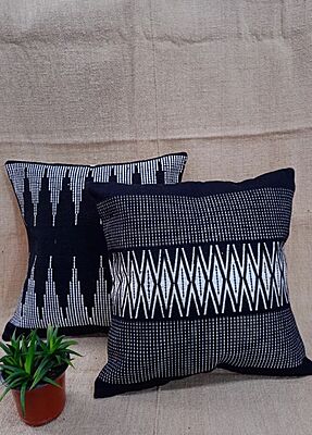 Handwoven pillow cover