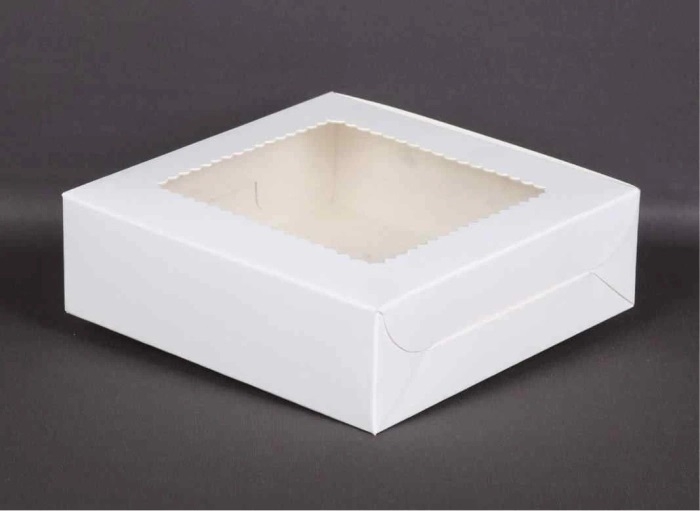 White 4 Brownie/Cookie Box - 6*6*1.75 Inch White 4 Brownie/Cookie Box - 6*6*1.75 Inch