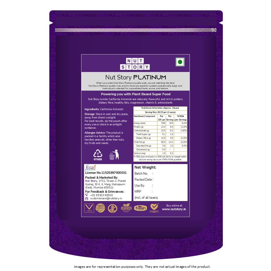 Platinum - Jumbo California Almonds