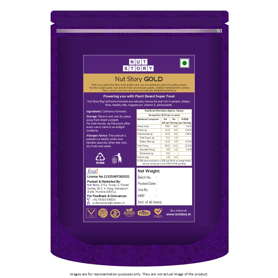 Gold - Big California Almonds