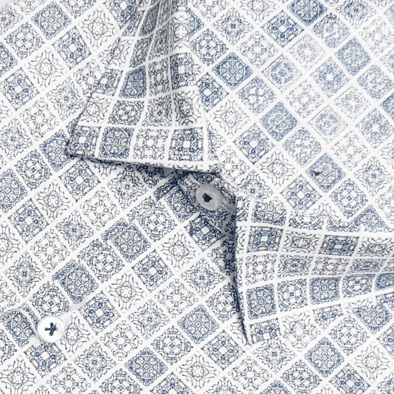 BLUE PRINTED SHIRT