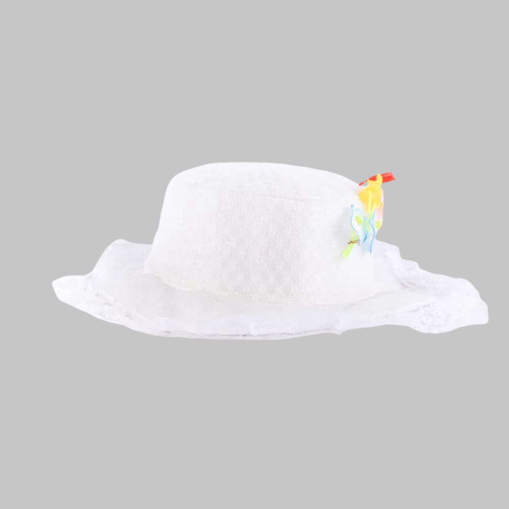 White Color Baby Fancy Cap for Kids White Color Baby Fancy Cap for Kids