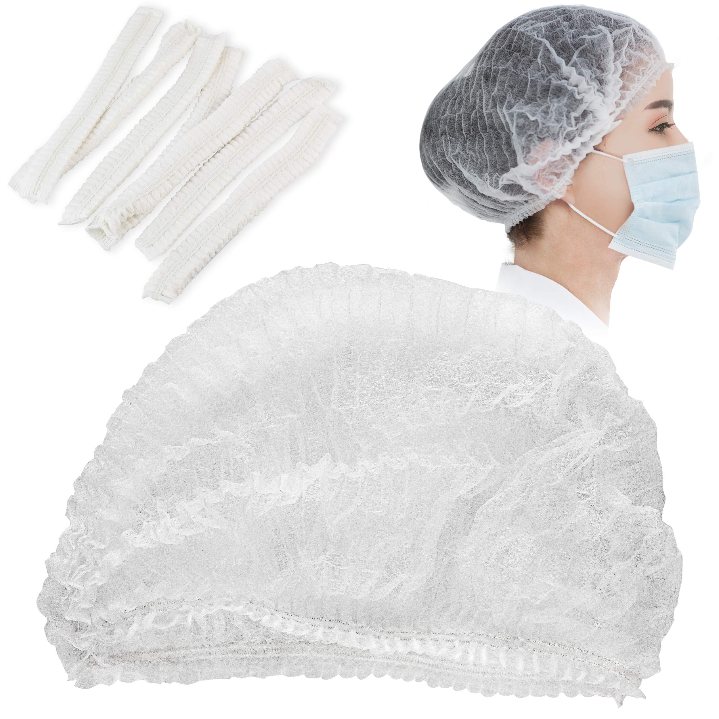 White Hairnet for Cooking and Baking(25 Pieces) White Hairnet for Cooking and Baking(25 Pieces)