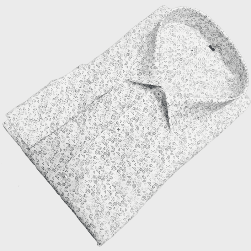 WHITE PRINTED SHIRT