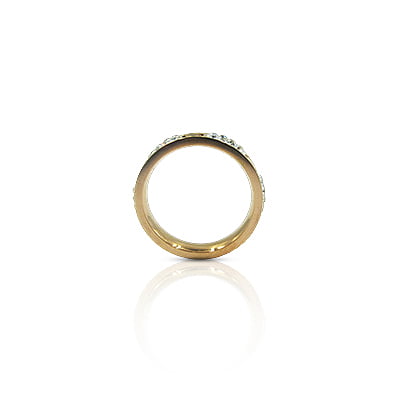 Anti-Tarnish Finger Ring - White Stone Anti-Tarnish Finger Ring - White Stone