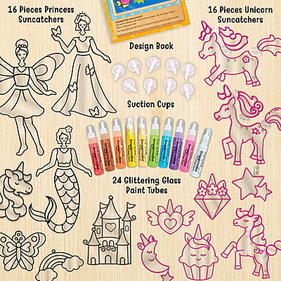 Window Art - Princess & Unicorn