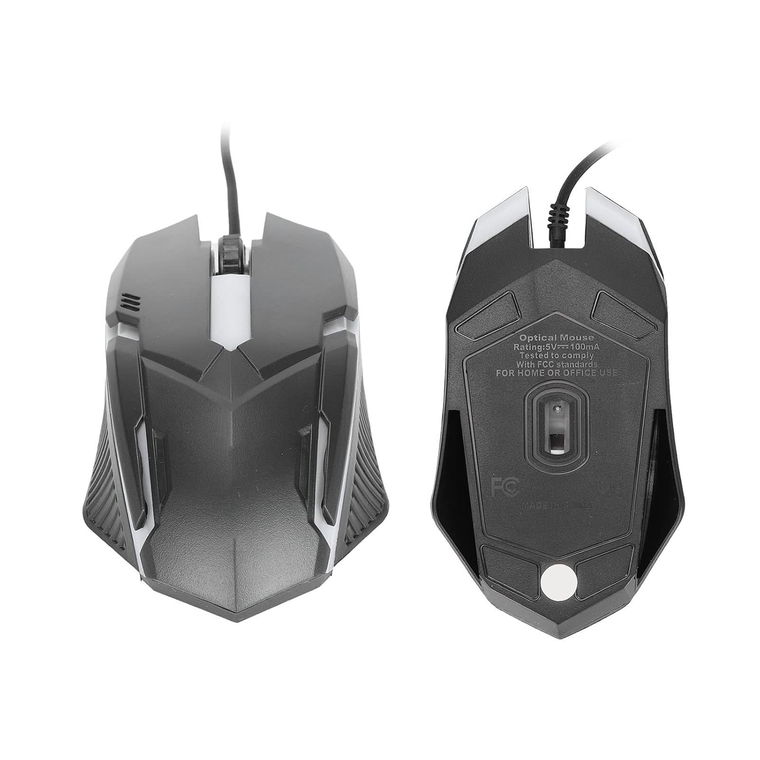 Wired Optical Gaming Mouse, 8000 DPI, With RGB Light Effect, Compatible with PC, Mac, Laptop, Desktop - Black Wired Optical Gaming Mouse, 8000 DPI, With RGB Light Effect, Compatible with PC, Mac, Laptop, Desktop - Black