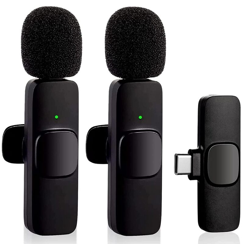 Wireless Microphone for Phone – Type C Compatible Lavalier Mic for YouTube, Vlogs, Podcasts, ASMR, Live Shows, Interviews, and Conferences Wireless Microphone for Phone – Type C Compatible Lavalier Mic for YouTube, Vlogs, Podcasts, ASMR, Live Shows, Interviews, and Conferences