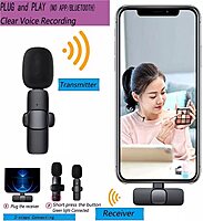 Wireless Microphone for Phone – Type C Compatible Lavalier Mic for YouTube, Vlogs, Podcasts, ASMR, Live Shows, Interviews, and Conferences Wireless Microphone for Phone – Type C Compatible Lavalier Mic for YouTube, Vlogs, Podcasts, ASMR, Live Shows, Interviews, and Conferences