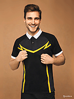 Lookswala Unisex Sports T-Shirt – Collar Neck, Printed Design, Breathable Activewear for Men & Women