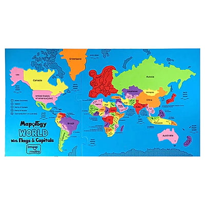 World With flags and Capital World With flags and Capital