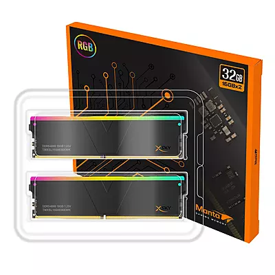 XSKY V-COLOR DDR5 Gaming Memory RGB Manta INTEL XMP CL30/1.35V  - 6000Mhz, TMXSLI660830KWK